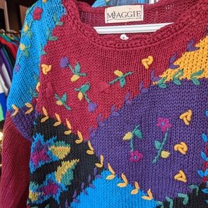 Maggie Jana Vintage Retro Sweater - Woman's Large